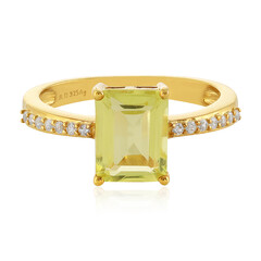 Bague en argent et Quartz citron