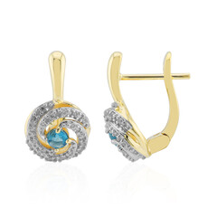 Boucles d'oreilles en or et Haüyne