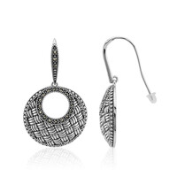 Boucles d'oreilles en argent et Marcassite (Annette classic)