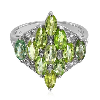 Bague en argent et Tourmaline Paraïba