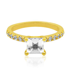 Bague en argent et Topaze blanche