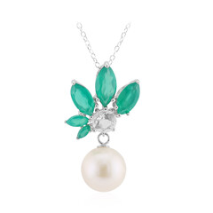 Collier en argent et Perle blanche de culture d'eau douce