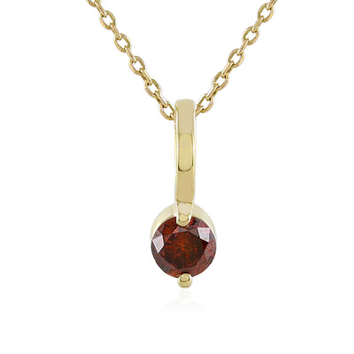 Collier en or et Diamant rouge I4
