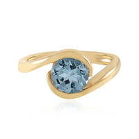 Bague en argent et Topaze bleu ciel