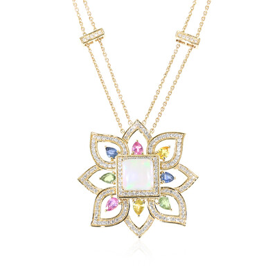 Collier en or et Opale Welo AAA (de Melo)
