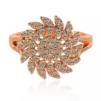 Bague en or et Diamant rose de France SI1 d'Argyle  (Annette)