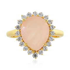 Bague en argent et Quartz rose