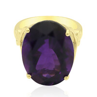 Bague en or et Améthyste de Zambie