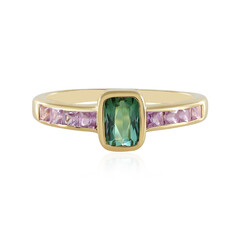 Bague en argent et Tourmaline verte de Benedito (Adela Silber)
