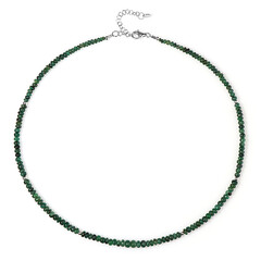 Collier en argent et Emeraude de Zambie