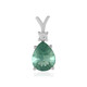 Pendentif en argent et Fluorite verte