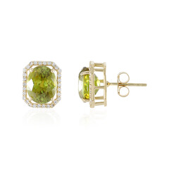 Boucles d'oreilles en or et Sphène