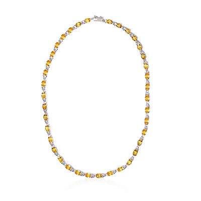 Collier en argent et Citrine