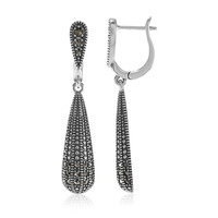 Boucles d'oreilles en argent et Marcassite