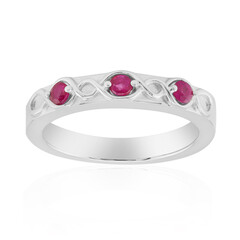 Bague en argent et Rubis de Birmanie (Pallanova)
