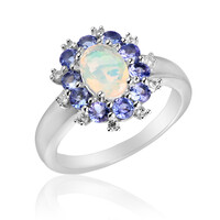 Bague en argent et Opale Welo