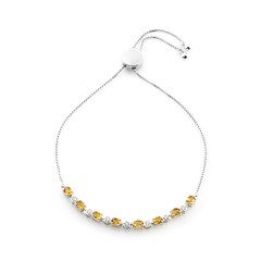 Bracelet en argent et Citrine