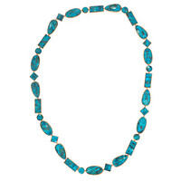 Collier et Turquoise cuivrée bleue (Dallas Prince Designs)