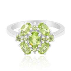 Bague en argent et Péridot