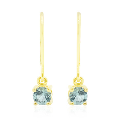Boucles d'oreilles en or et Tourmaline Paraïba du Nigeria
