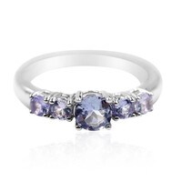 Bague en argent et Tanzanite non chauffée