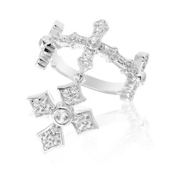 Bague en argent et Zircon (Dallas Prince Designs)