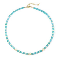 Collier en argent et Apatite bleue