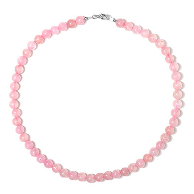 Collier en argent et Quartz rose