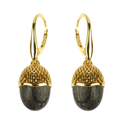 Boucles d'oreilles en argent et Chêne des marais (dagen)