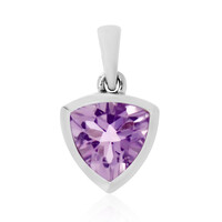 Pendentif en argent et Améthyste Rose de France