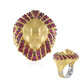 Bague en argent et Rubis de Birmanie (Gems en Vogue)
