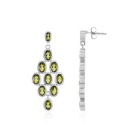 Boucles d'oreilles en argent et Moldavite
