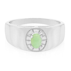 Bague pour homme en argent et Chrysoprase impériale