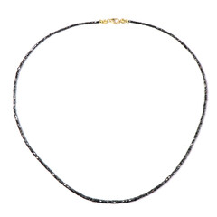 Collier en or et Diamant noir