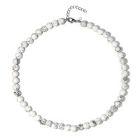 Collier en argent et Howlite