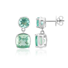 Boucles d'oreilles en argent et Fluorite du Braldu (Pallanova)