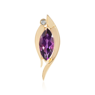 Pendentif en or et Améthyste de Sibérie (de Melo)