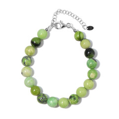Bracelet en argent et Serpentine