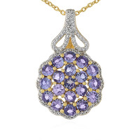 Collier en argent et Tanzanite