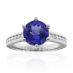 Bague en platine et Tanzanite AAA