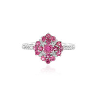 Bague en argent et Rubellite