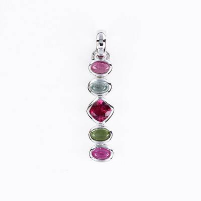 Pendentif en argent et Tourmaline