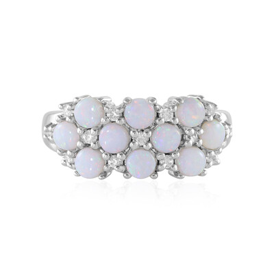 Bague en argent et Opale d'Australie
