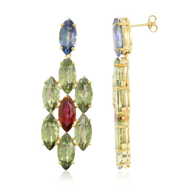 Boucles d'oreilles en argent et Topaze