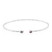 Bracelet en argent et Rhodolite du Rajasthan