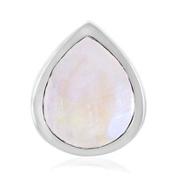 Pendentif en argent et Pierre de Lune arc-en-ciel