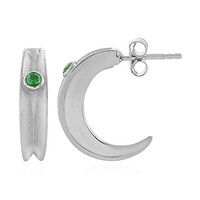 Boucles d'oreilles en argent et Grenat Tsavorite