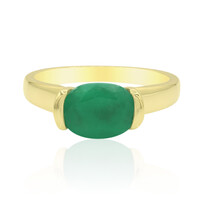 Bague en or et Emeraude de Zambie