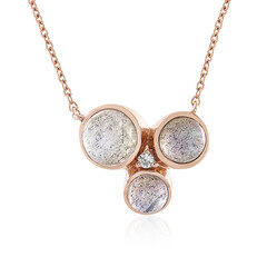 Collier en argent et Labradorite verte de Maniry (KM by Juwelo)