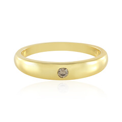 Bague en argent et Diamant champagne I3